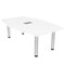 Skutchi Designs 45.25 in W, 71.5 in L, 29 in H, Engineered Wood Top, White H-HEXIR-4672PT-09-EL - alternate 1